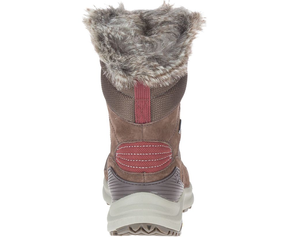 Merrell Boots Brown - Ontario Tall Polar Waterproof - Womens 86CWBOIQA